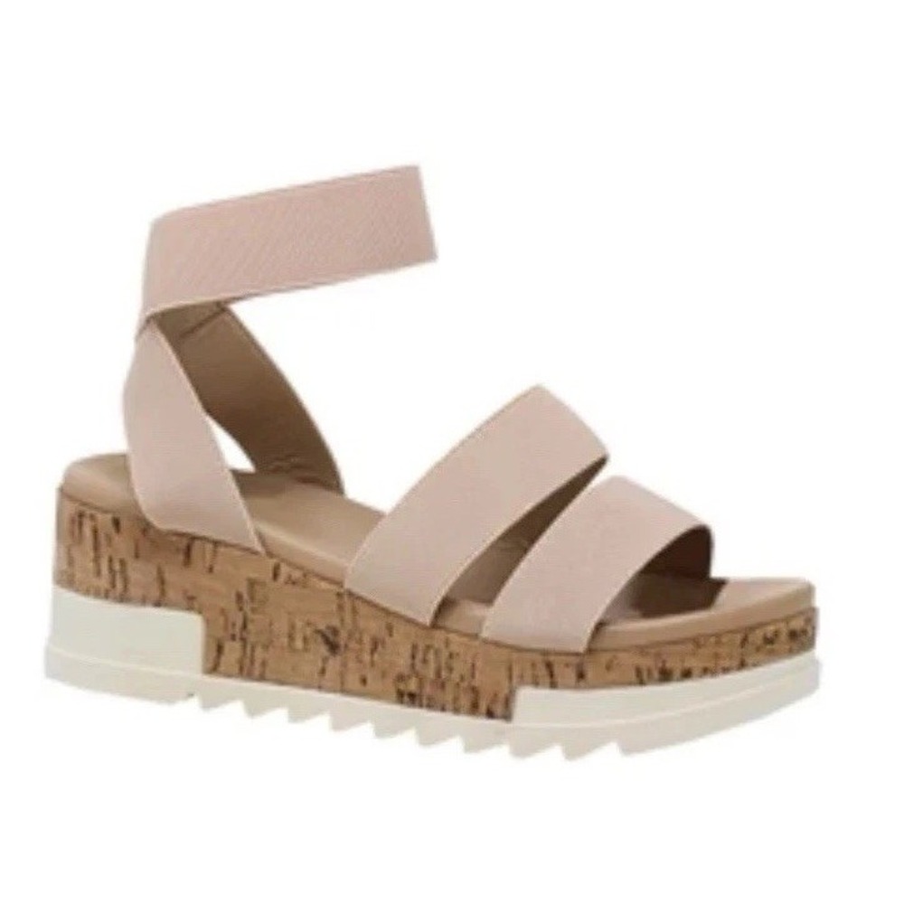 Yoki Womens Brenda Beige Tan Ankle Strap Sandals Size 9 Neutrals Boho Spring NEW